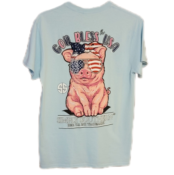 simply southern god bless the usa shirt
